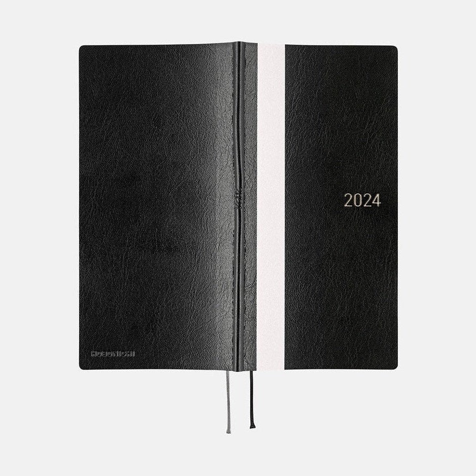 Hobonichi Techo 2024 Weeks White Line: Black