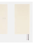 Hobonichi Techo 2024 Weeks White Line ivory softcover weekly planner with ribbons