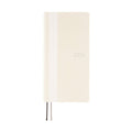 Tall slim Hobonichi Techo 2024 Weeks White Line ivory planner with vertical stripe detail