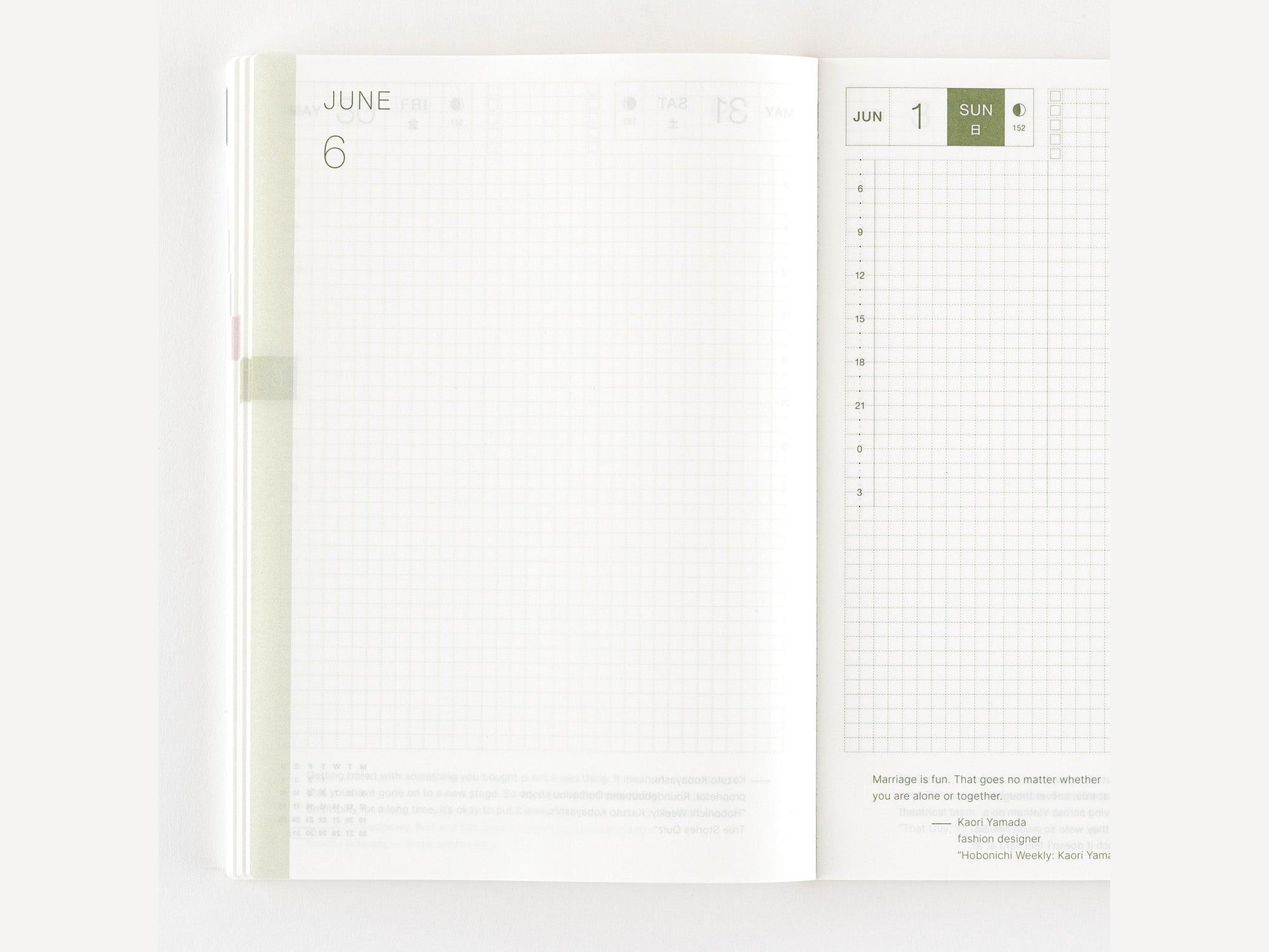 Hobonichi Techo 2025 English Cousin Book A5 size/Daily/Jan start/Mon start