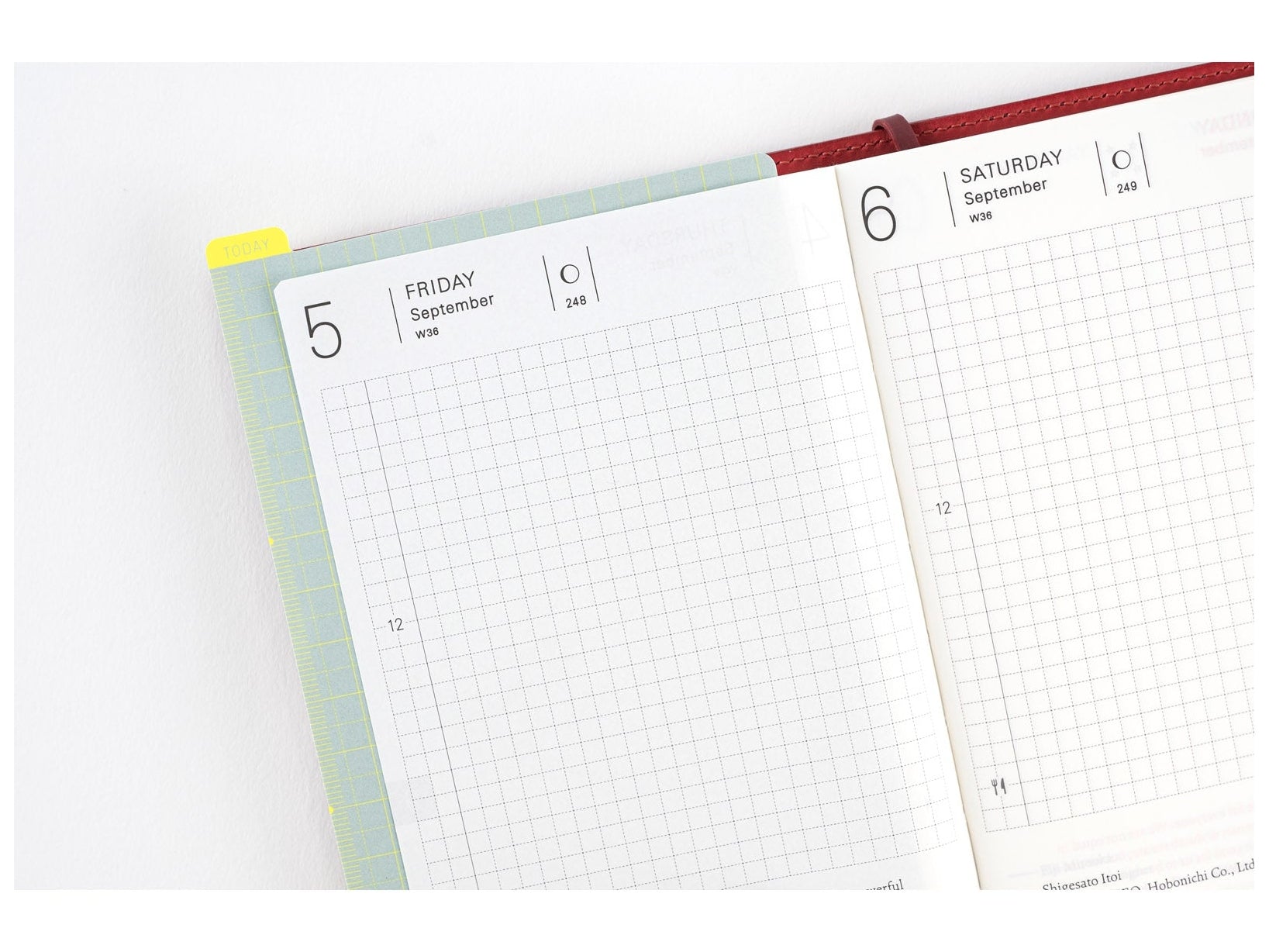 Hobonichi Techo 2025 English Planner Book A6 size/Daily/Jan start/Mon start