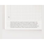 Hobonichi Techo 2025 English planner interior showing grid squares and vertical column icons