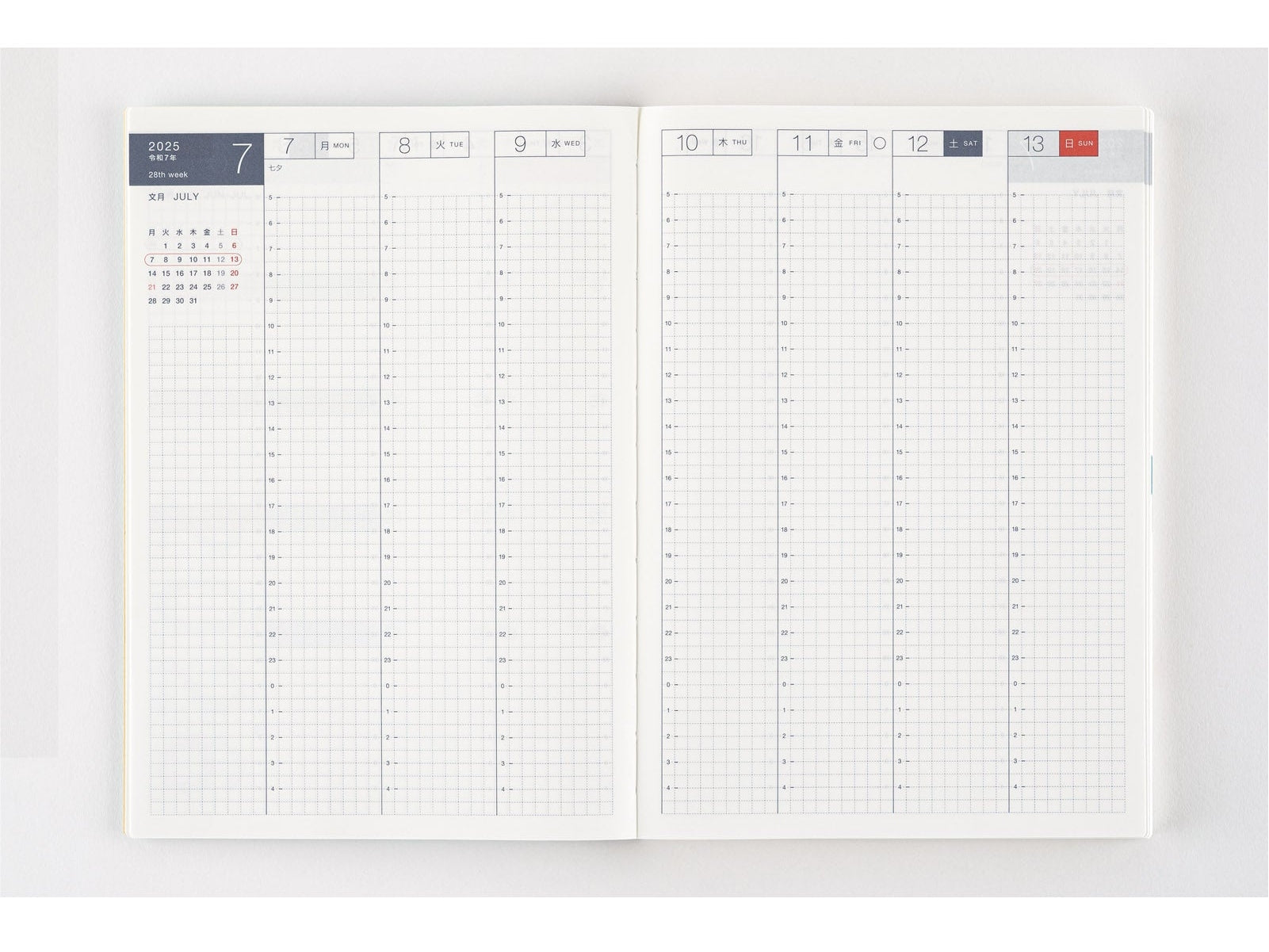 Hobonichi Techo 2025 Japanese Cousin Avec Books A5 size/Daily 6-month x 2 book set/Jan start/Mon start