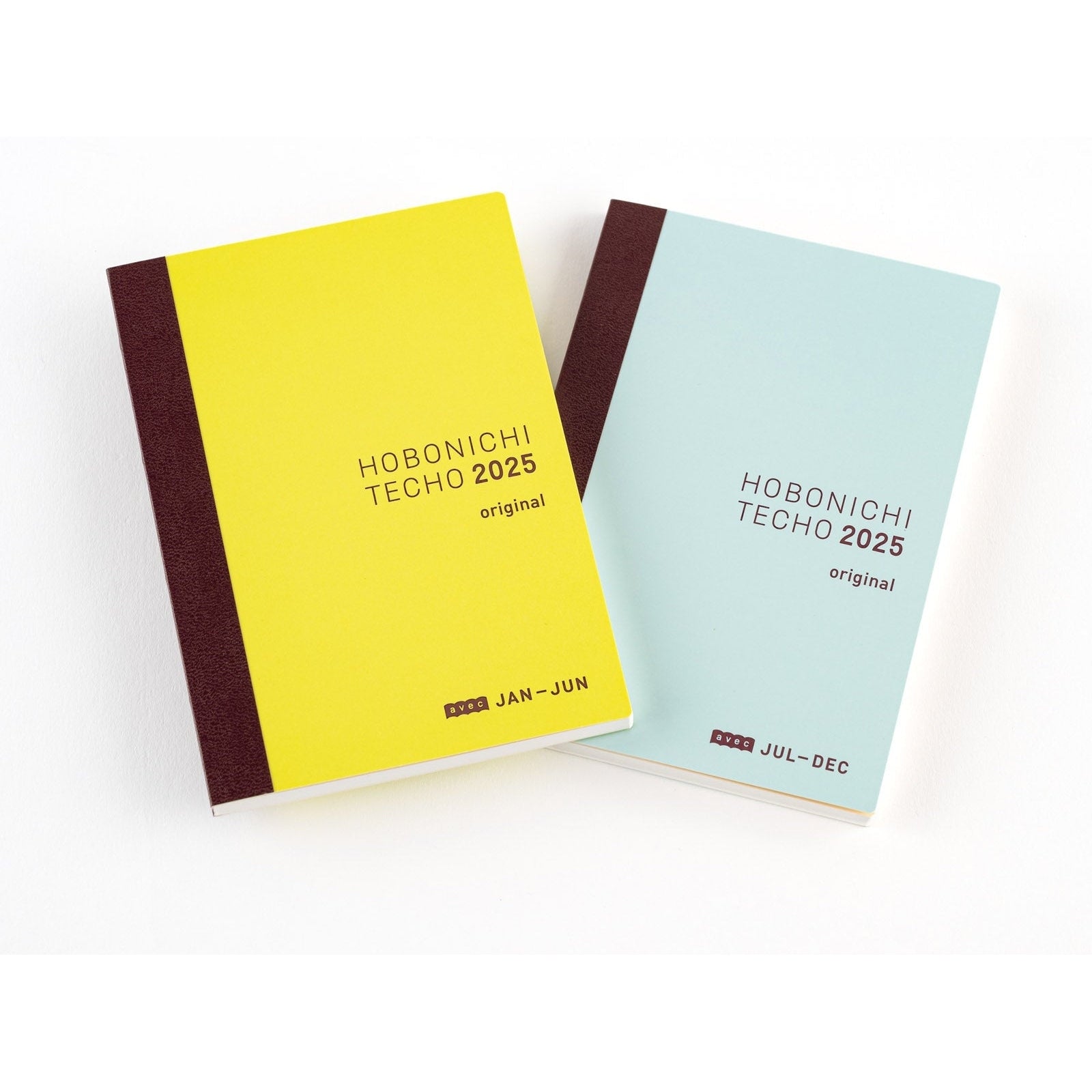 Hobonichi Techo 2025 Japanese Original Avec Books A6 size/Daily 6-month x 2 book set/Jan start/Mon start