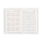 Hobonichi Techo 2025 four-month calendar spread for January through June
