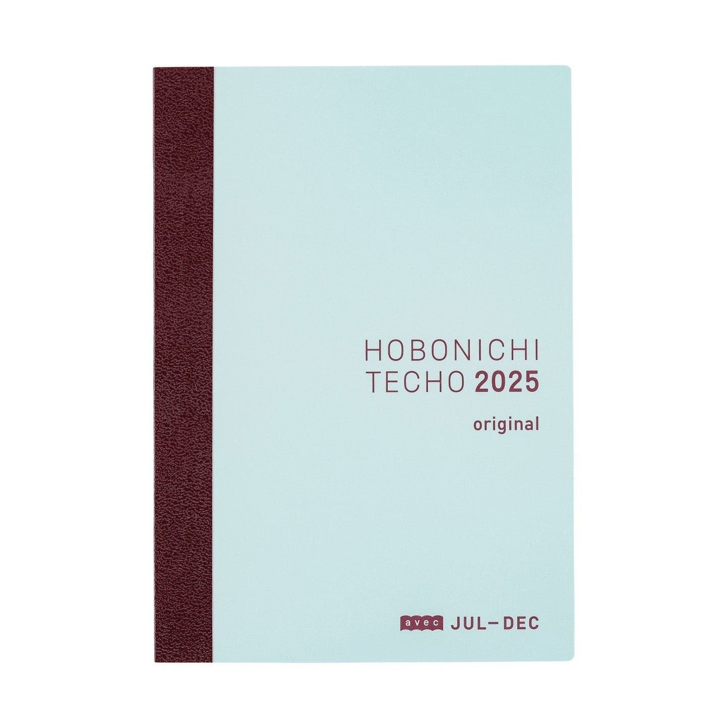 Hobonichi Techo 2025 A6 Avec July-December notebook in light blue cover