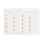 Hobonichi Techo 2025 three-month calendar layout for June July August 2025