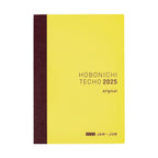 Hobonichi Techo 2025 A6 Avec January-June notebook in bright yellow cover