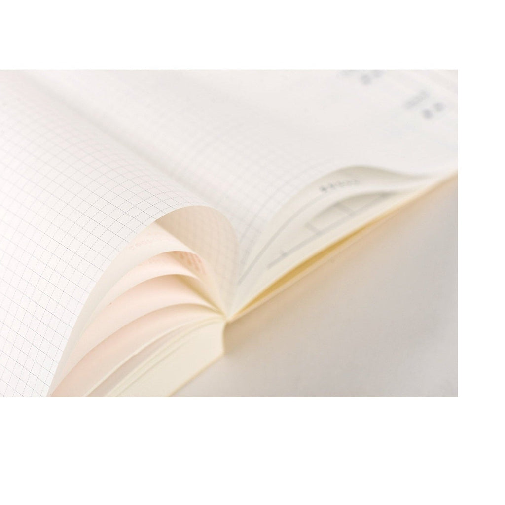 Hobonichi Techo 2025 cream paper close-up showing fine dot grid texture