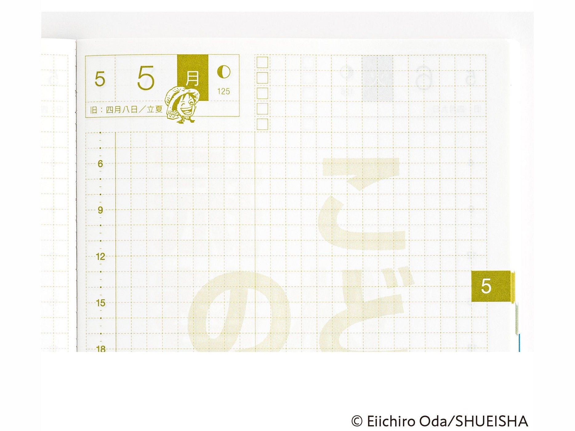 Hobonichi Techo 2025 Japanese Original Book - One Piece Edition [A6 size/Daily/Jan start/Mon start]