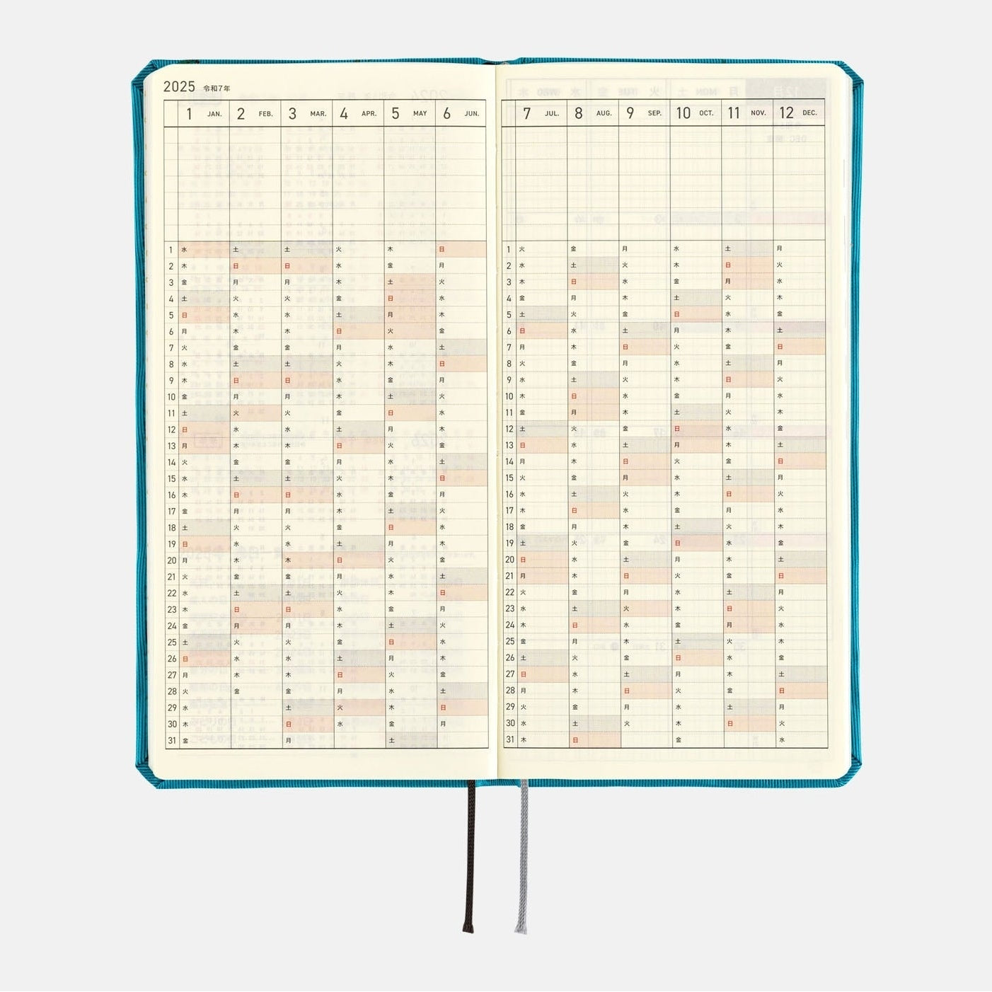 Hobonichi Techo 2025 Weeks - Bow & Tie: Cherry