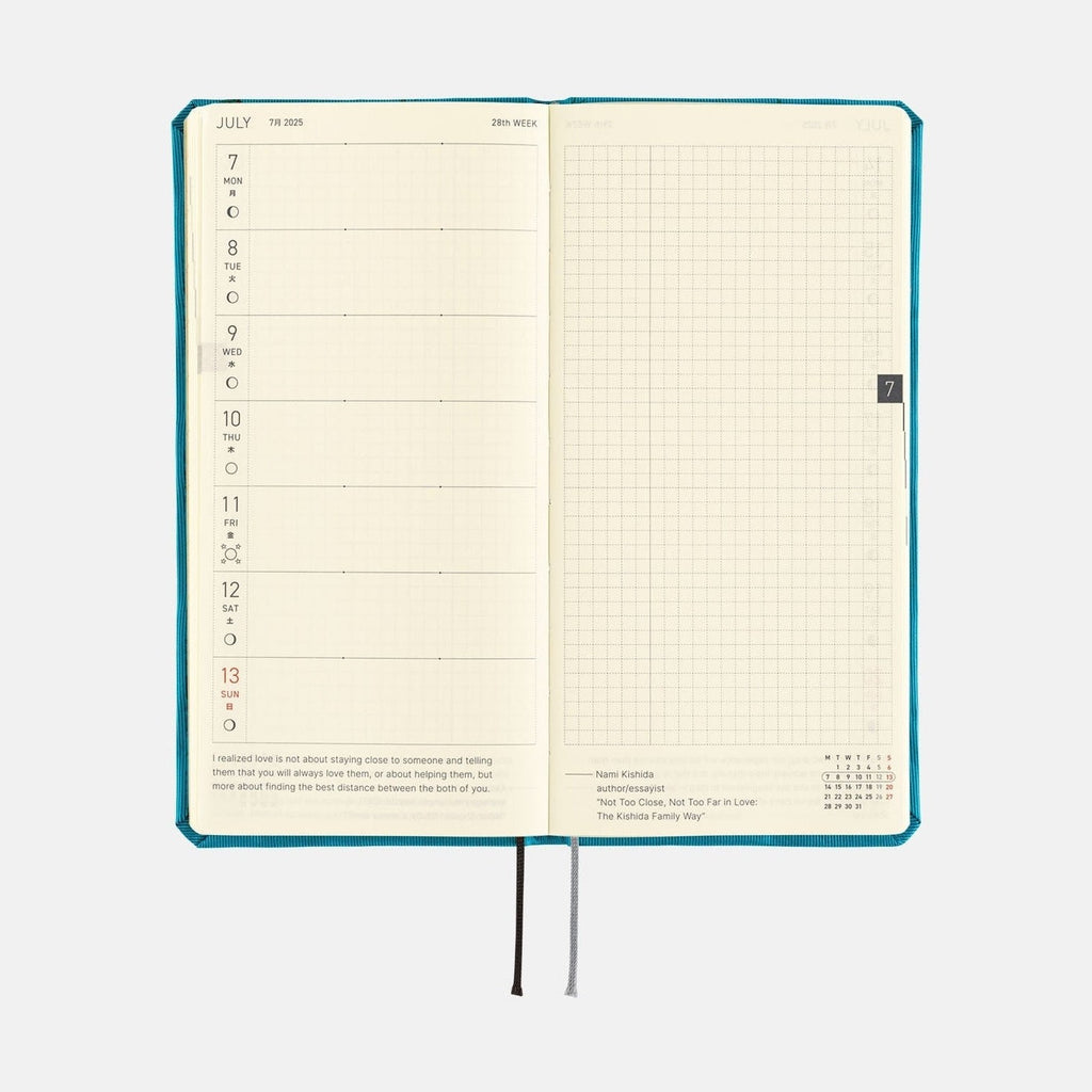 Hobonichi Techo 2025 Weeks - Bow & Tie: Cherry