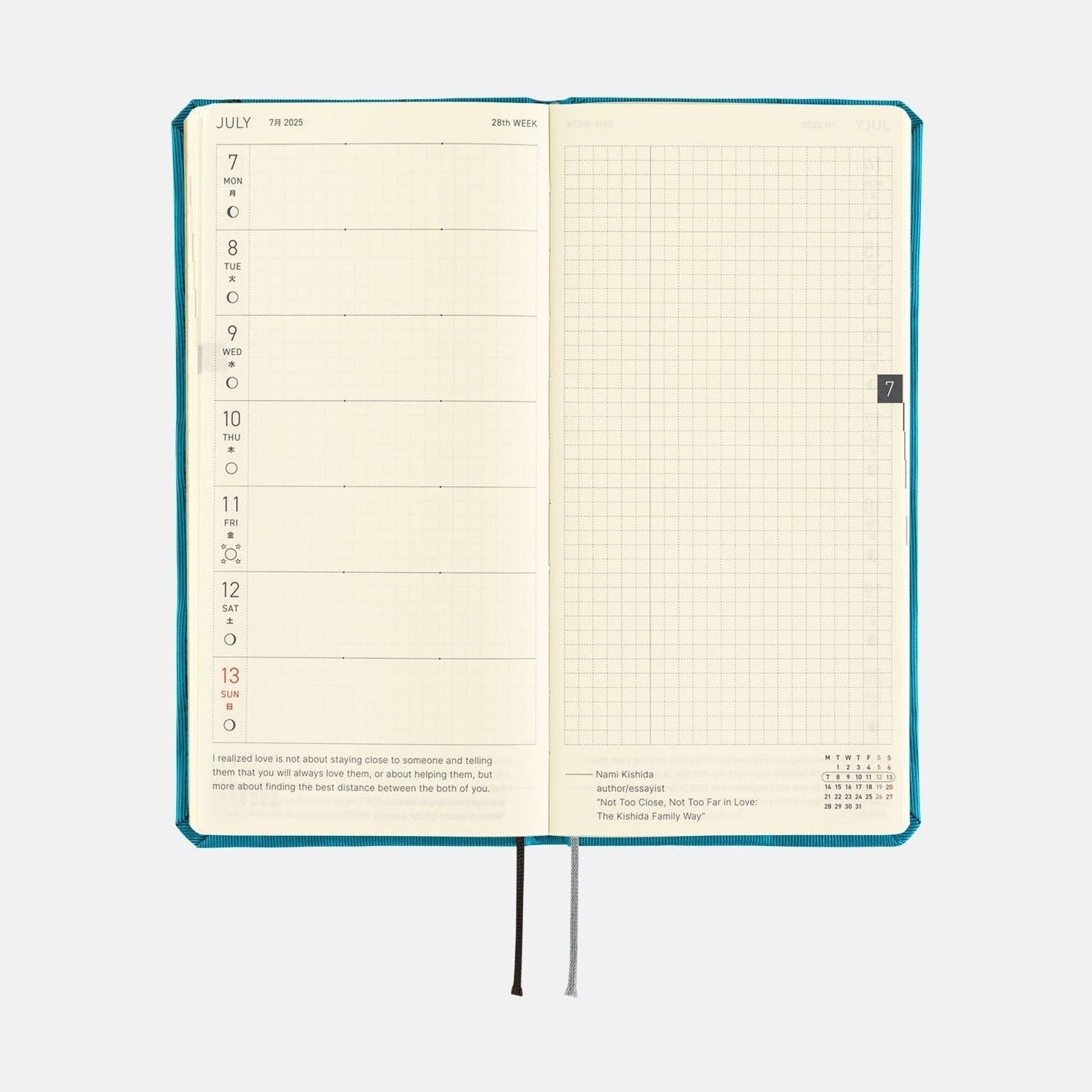 Hobonichi Techo 2025 Weeks - Bow & Tie: Cherry