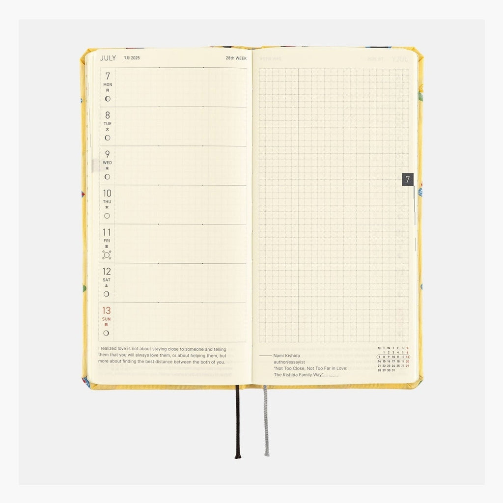 Hobonichi Techo 2025 Weeks - Bow & Tie: Sushi