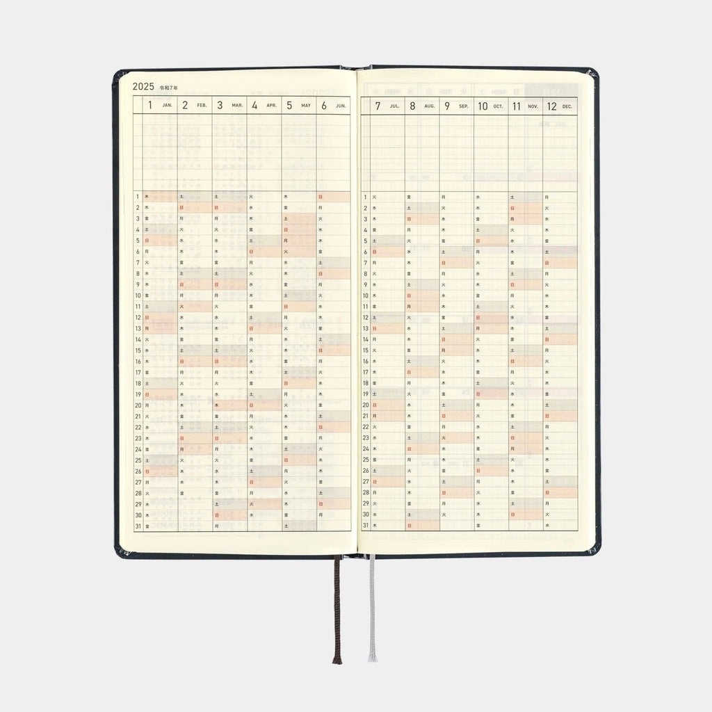 Hobonichi Techo 2025 Weeks - Hiroko Kubota: Night Cherry Blossom Snow Globe