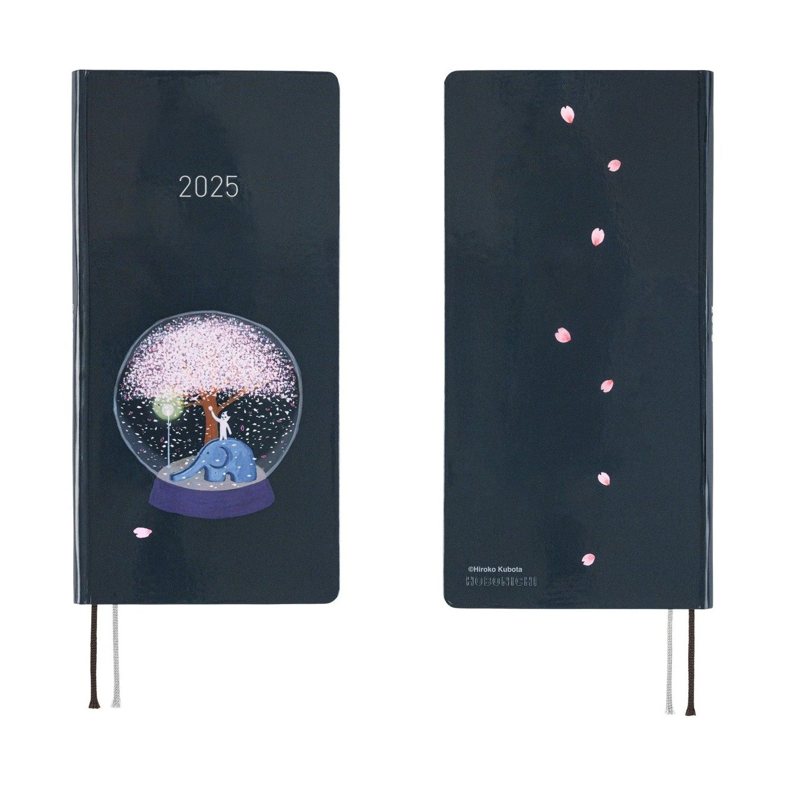 Hobonichi Techo 2025 Weeks - Hiroko Kubota: Night Cherry Blossom Snow Globe