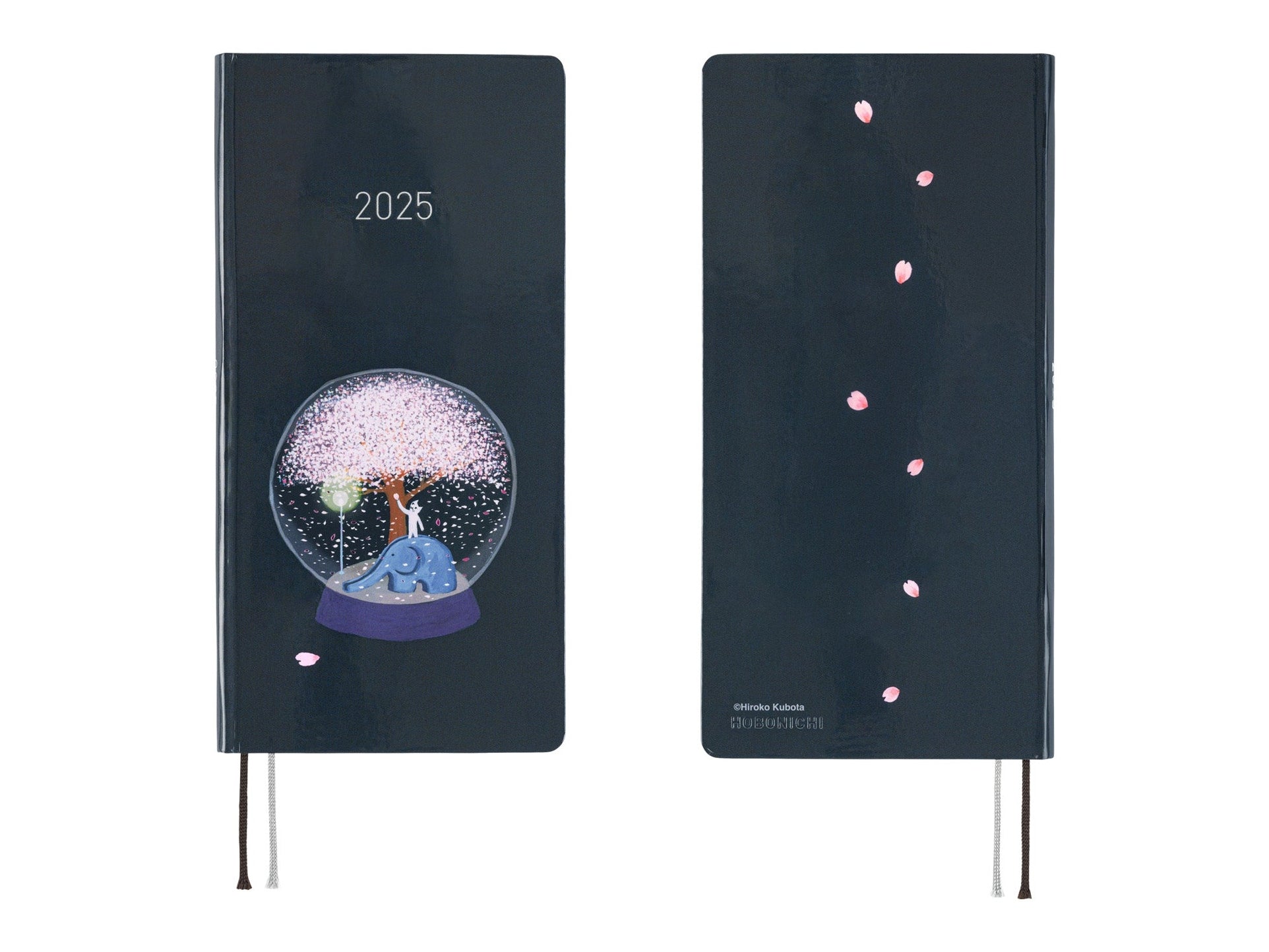 Hobonichi Techo 2025 Weeks - Hiroko Kubota: Night Cherry Blossom Snow Globe