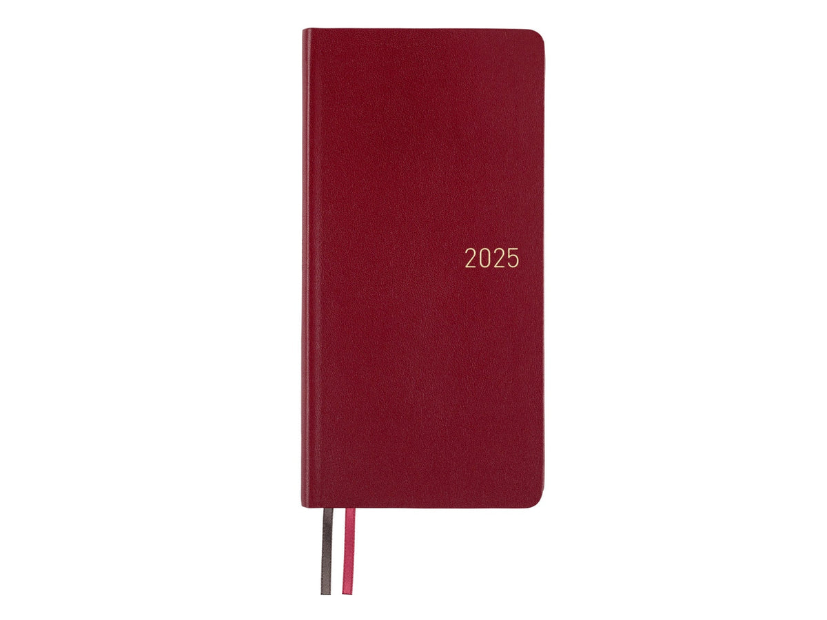 Hobonichi Techo 2025 Weeks - Leather: Pomegranate