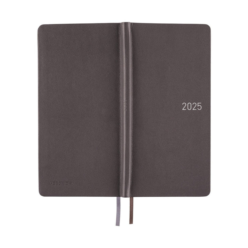 Hobonichi Techo 2025 Weeks - Leather: Steel Gray