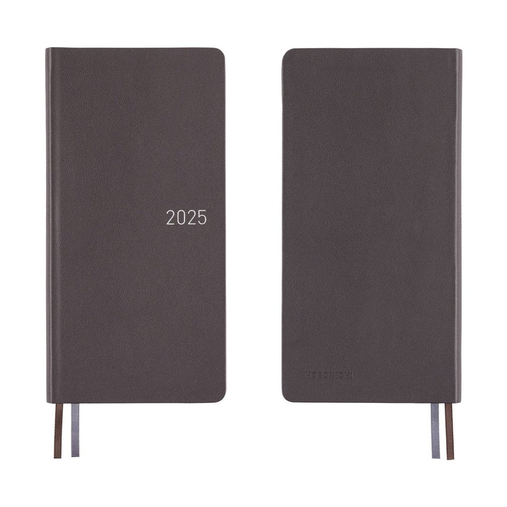 Hobonichi Techo 2025 Weeks - Leather: Steel Gray