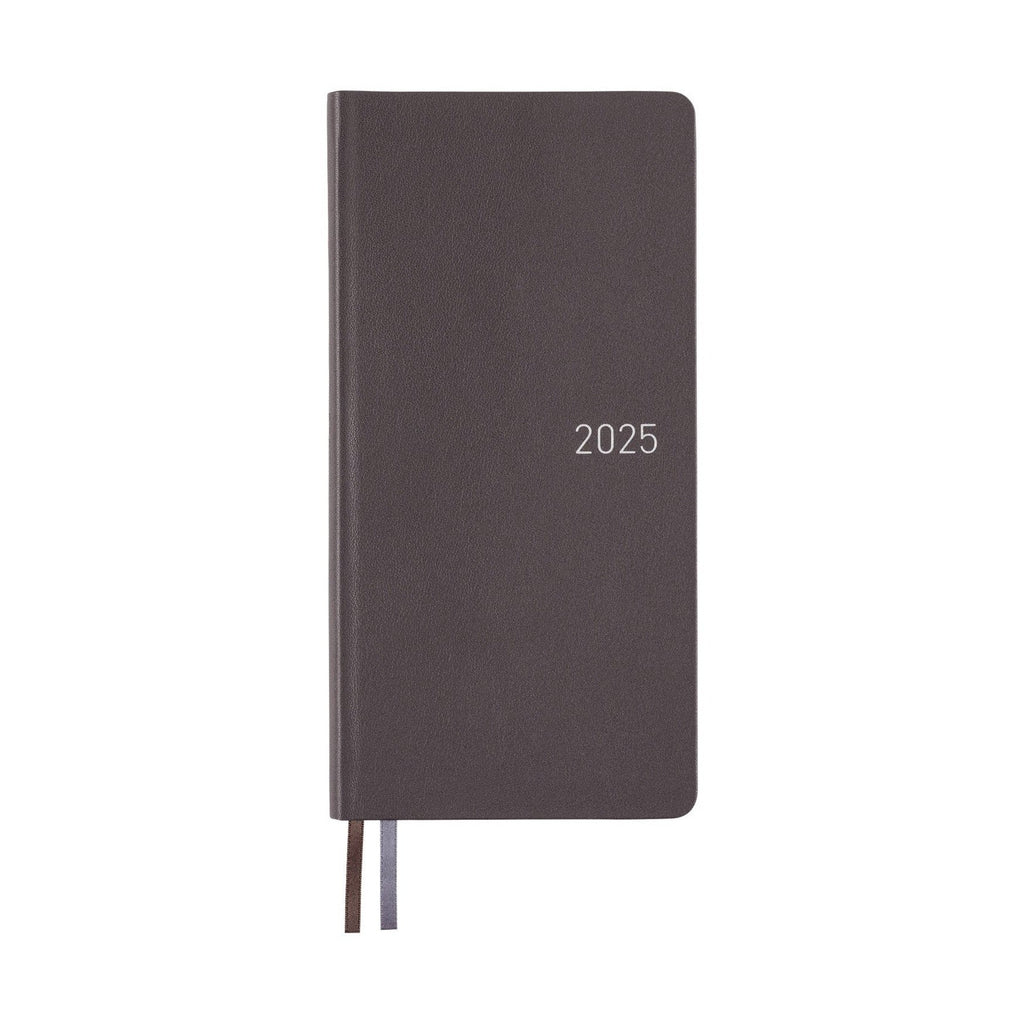 Hobonichi Techo 2025 Weeks - Leather: Steel Gray