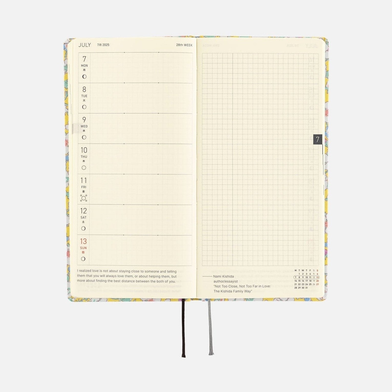 Hobonichi Techo 2025 Weeks - Liberty Fabrics: Paysanne Blossom
