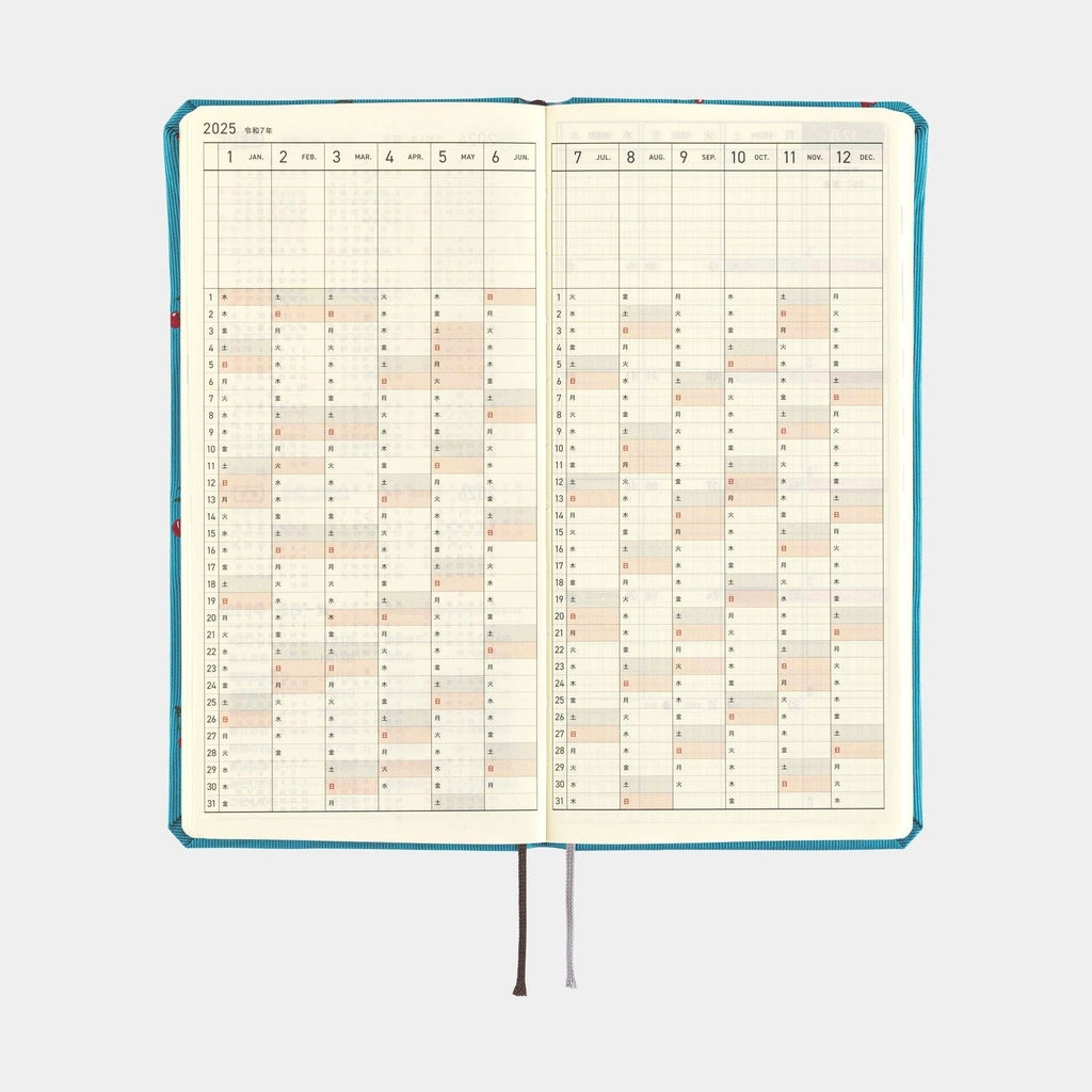 Hobonichi Techo 2025 Weeks MEGA - Bow & Tie: Cherry