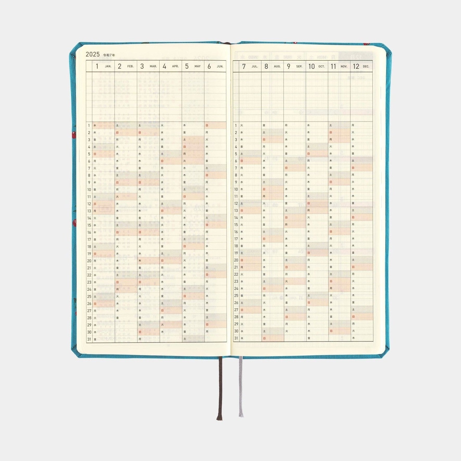 Hobonichi Techo 2025 Weeks MEGA - Bow & Tie: Cherry