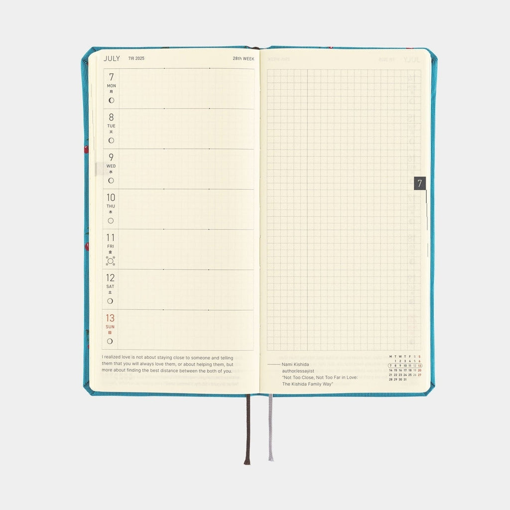 Hobonichi Techo 2025 Weeks MEGA - Bow & Tie: Cherry