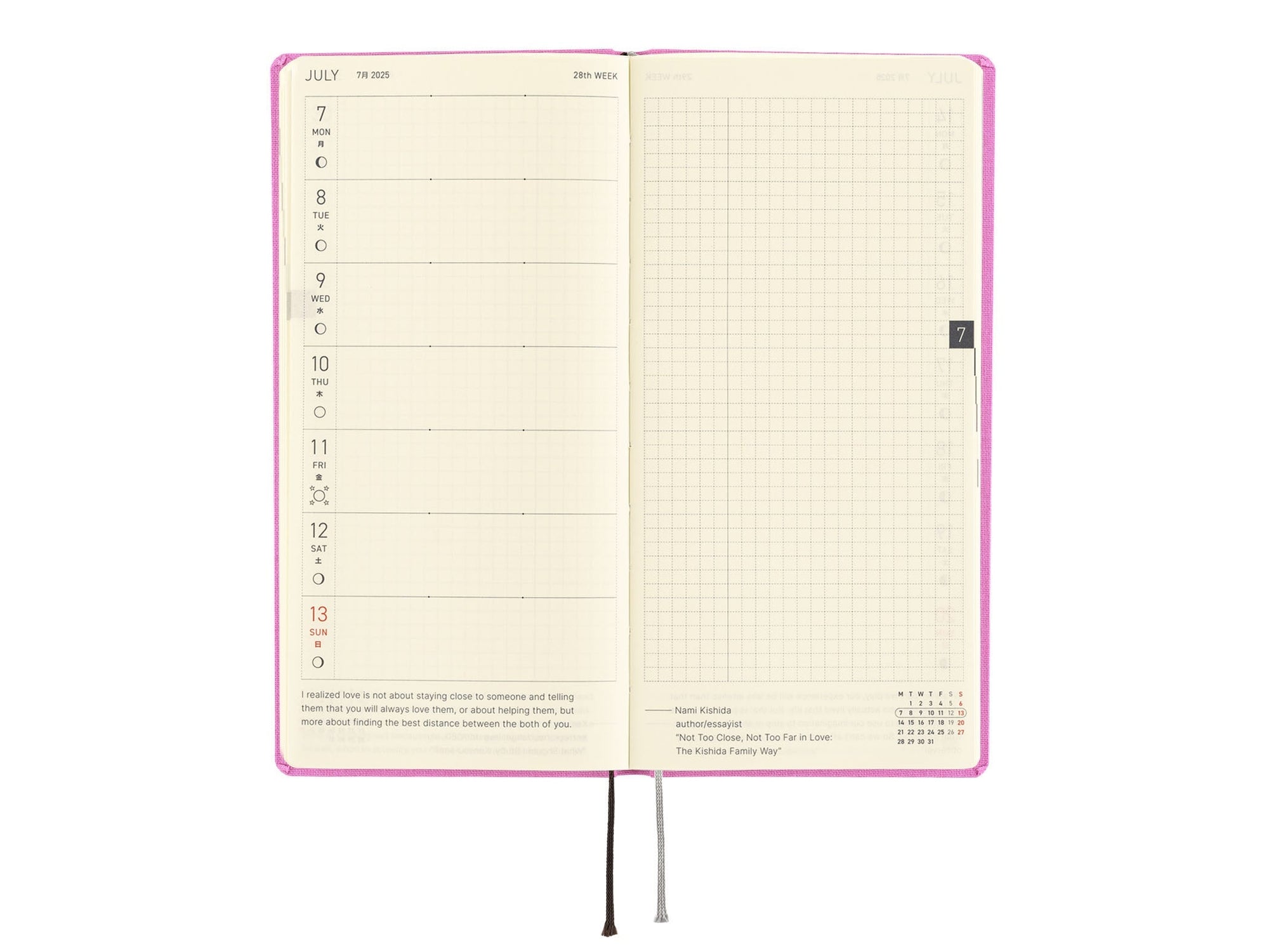 Hobonichi Techo 2025 Weeks MEGA - Colours: Sweet Purple