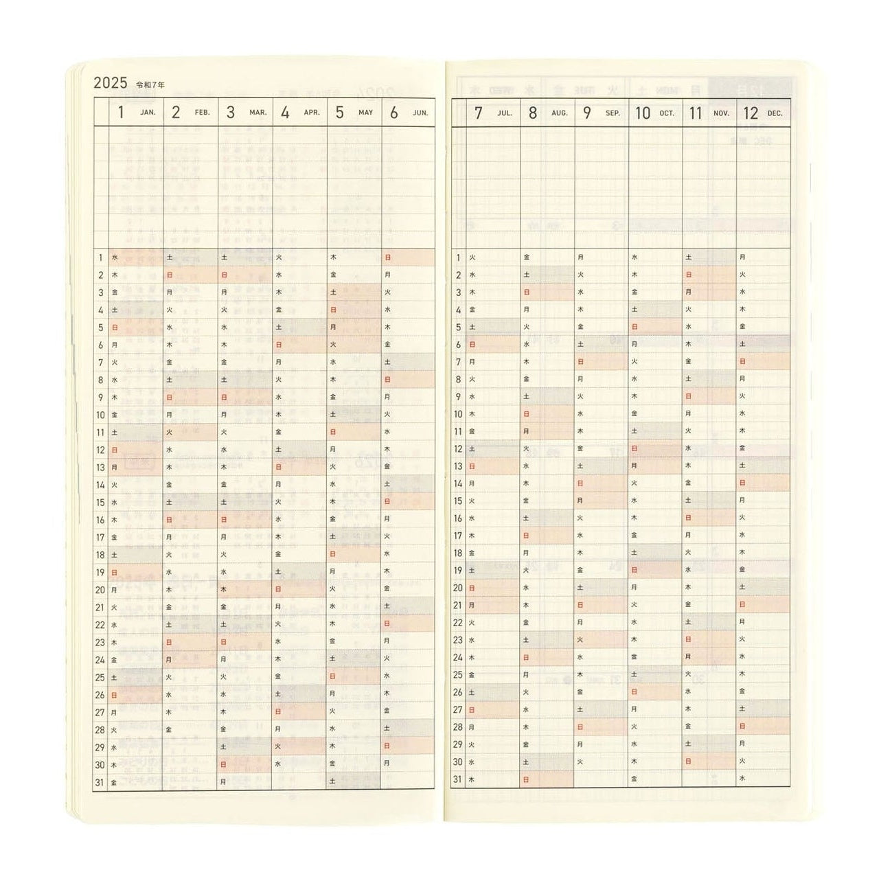 Hobonichi Techo 2025 Weeks MEGA - Sneaker: Leaf Green