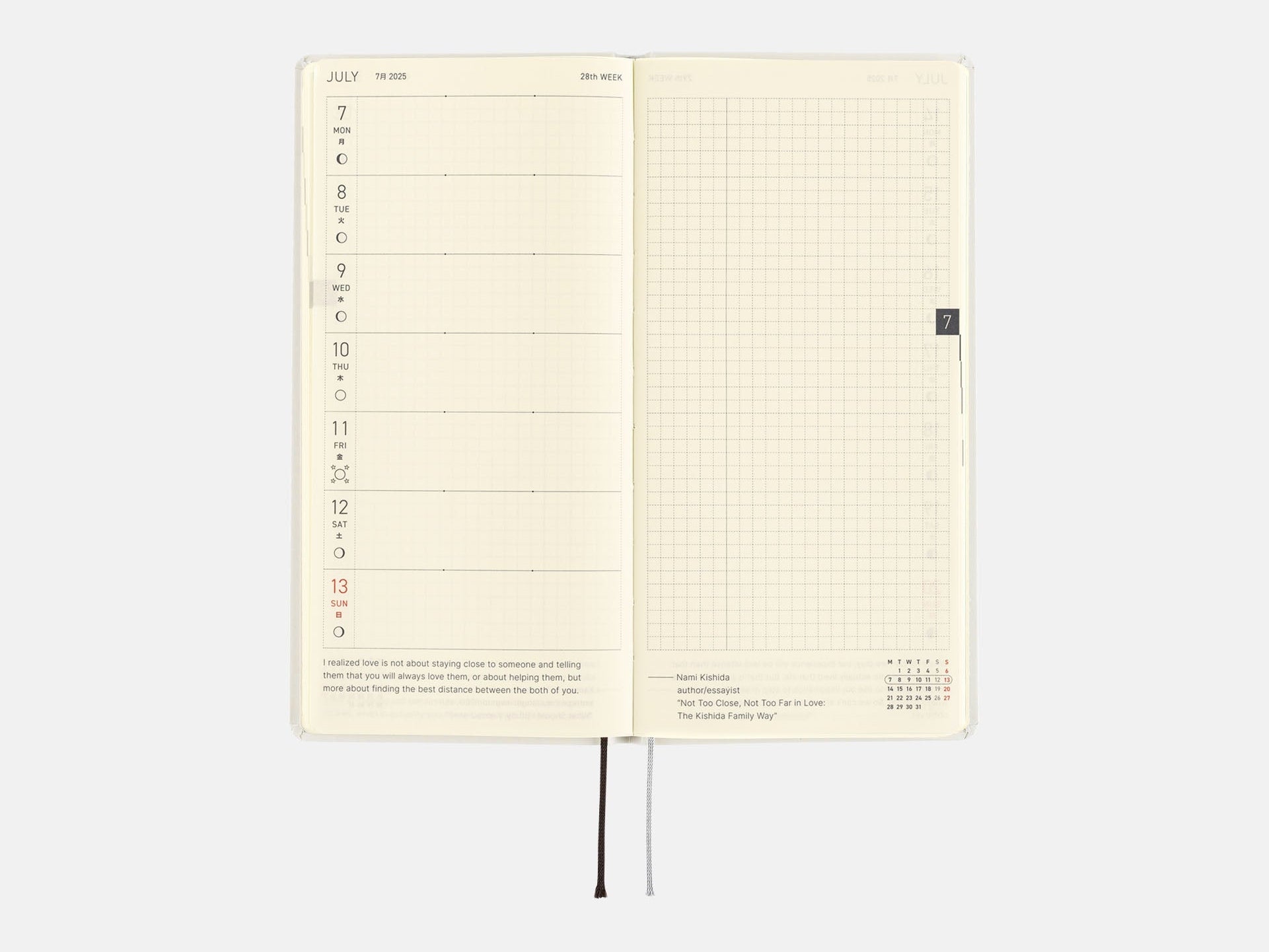 Hobonichi Techo 2025 Weeks - MOTHER: Smiles & Tears