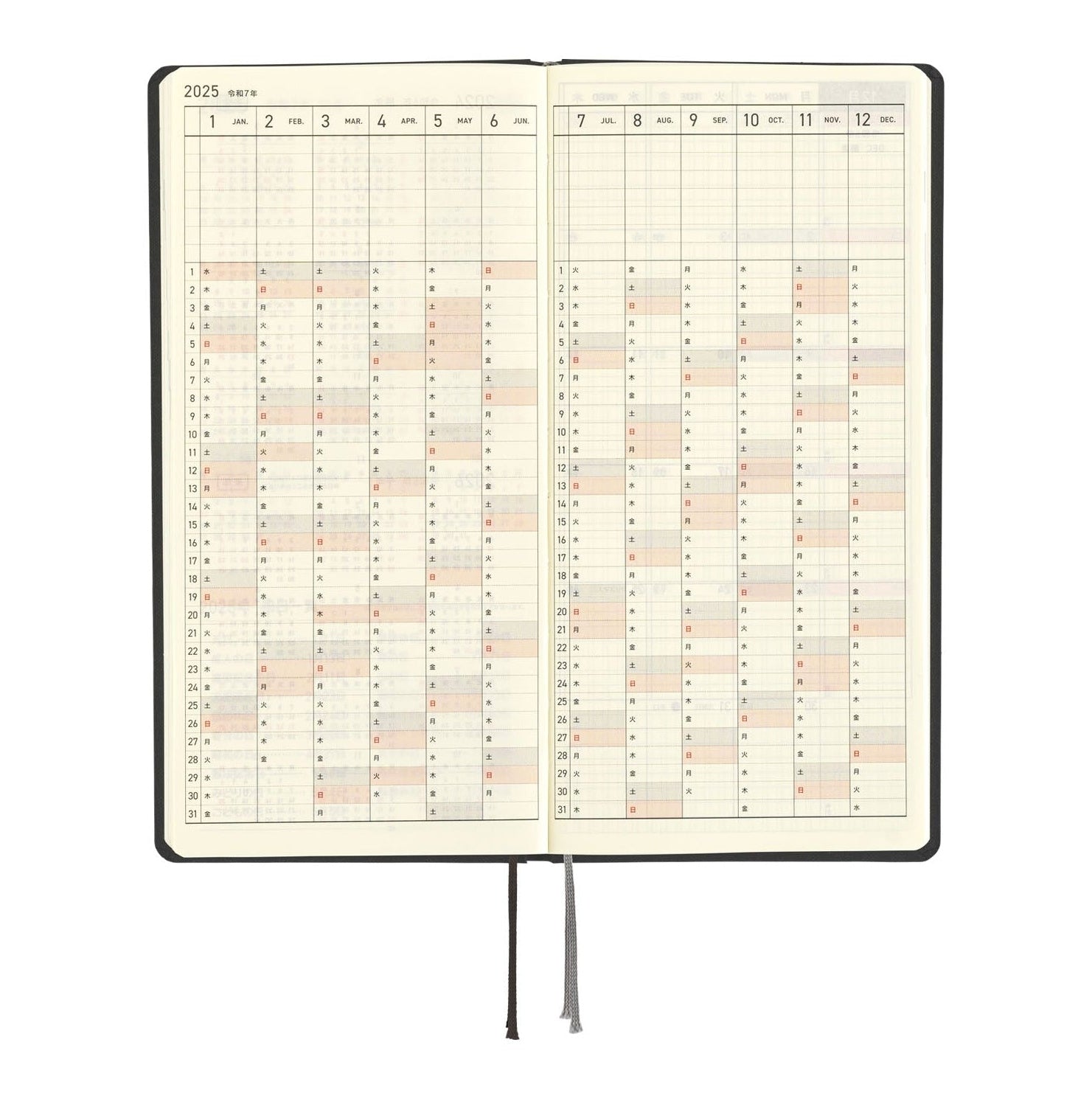 Hobonichi Techo 2025 Weeks - Paper Series: Black Gingham