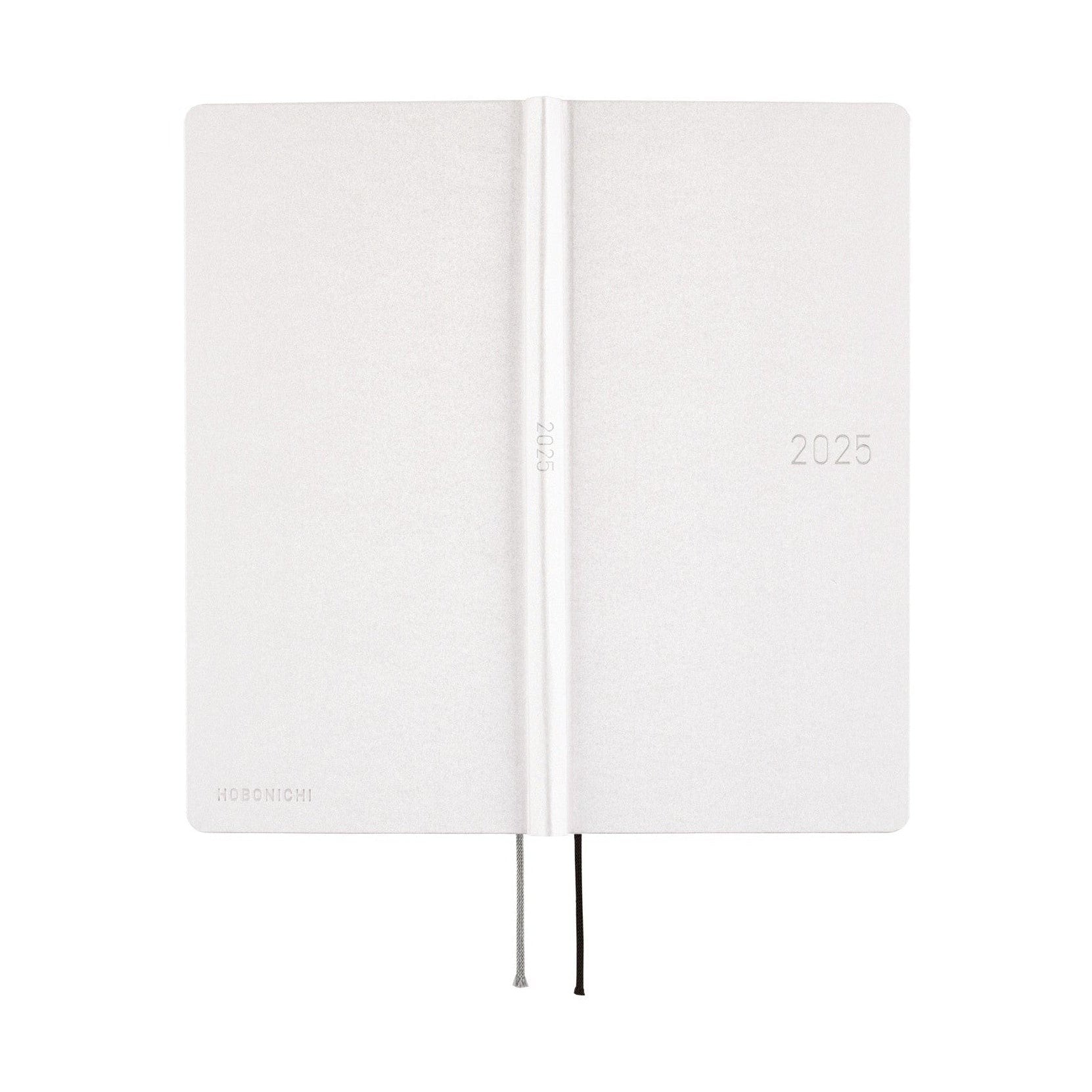 Hobonichi Techo 2025 Weeks - Paper Series: Platinum White