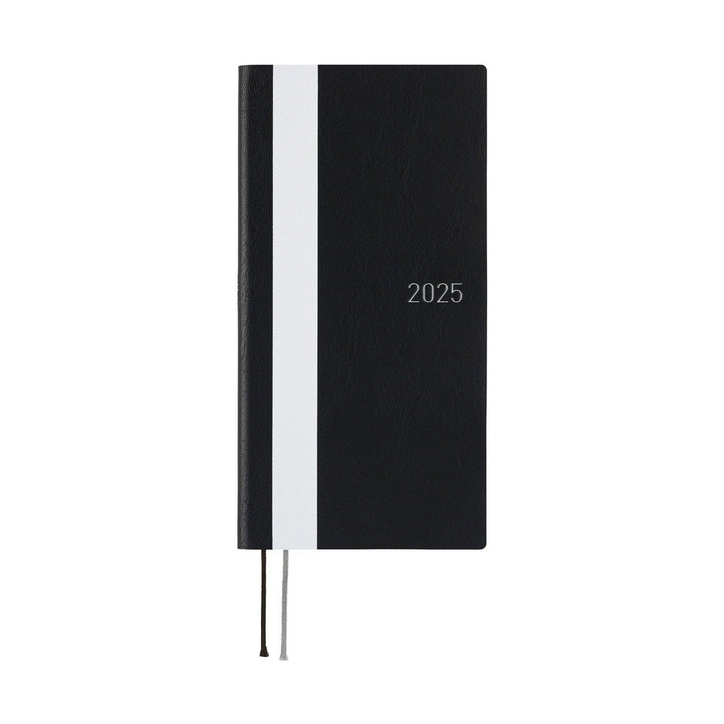 Hobonichi Techo 2025 Weeks - White Line: Black