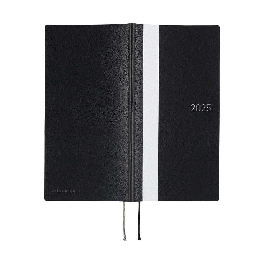Hobonichi Techo 2025 Weeks - White Line: Black