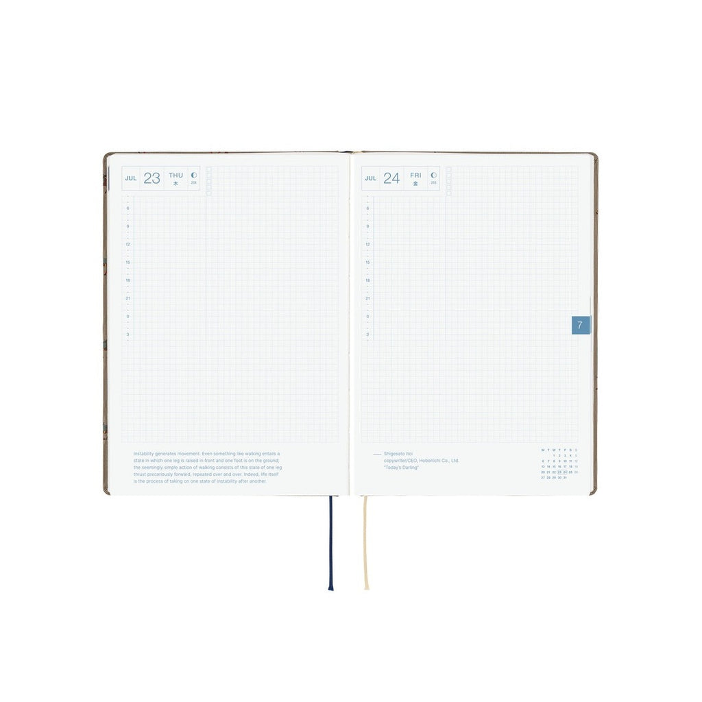 Hobonichi Techo 2026 A5 HON ENG - Bow & Tie: Galloping Horses