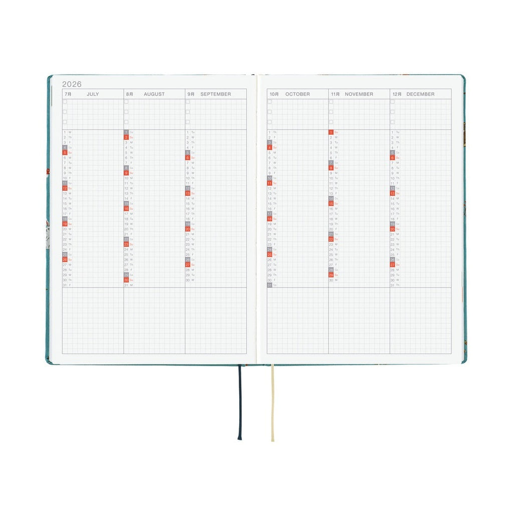 Hobonichi Techo 2026 A5 HON ENG - Bow & Tie: In the Forest