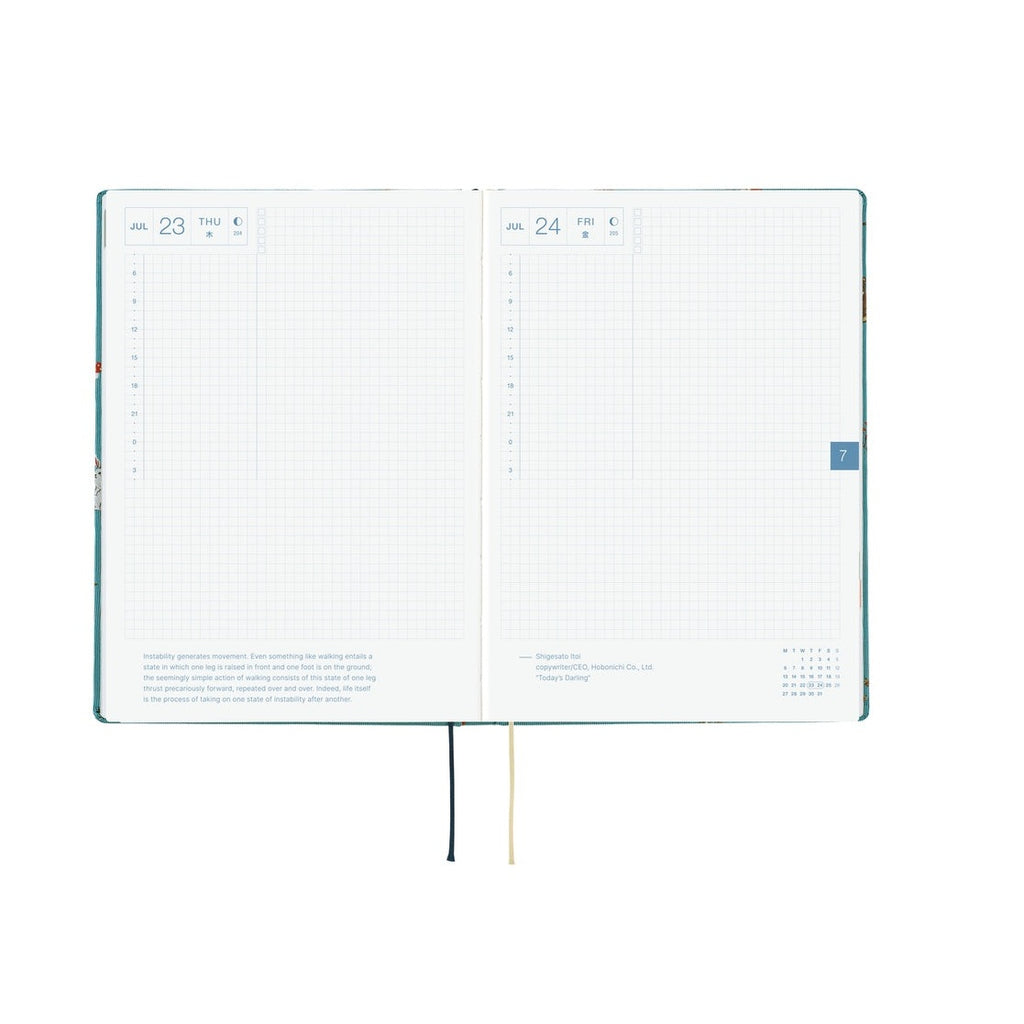 Hobonichi Techo 2026 A5 HON ENG - Bow & Tie: In the Forest