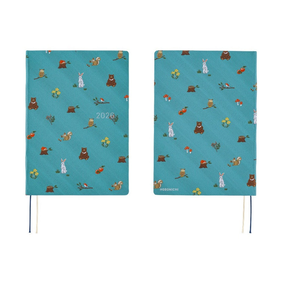 Hobonichi Techo 2026 A5 HON ENG - Bow & Tie: In the Forest