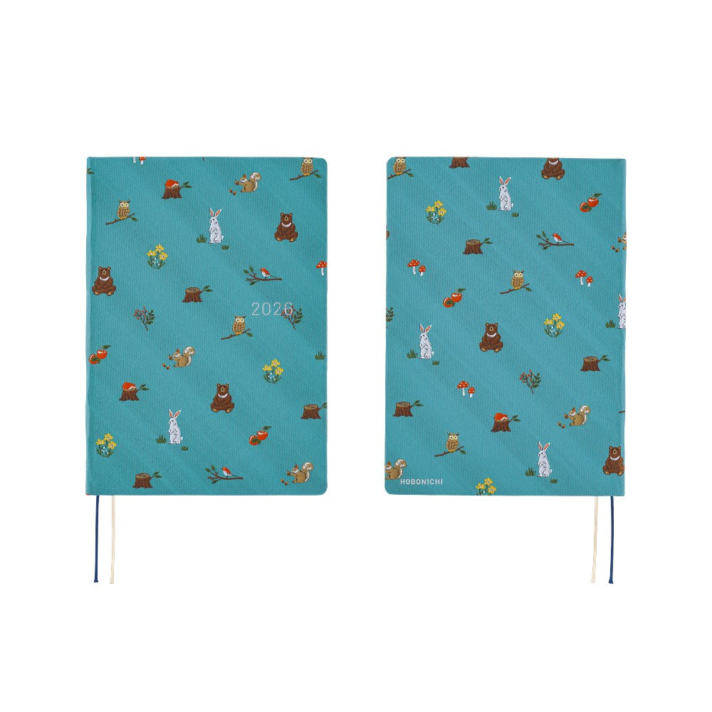 Hobonichi Techo 2026 A5 HON ENG - Bow & Tie: In the Forest