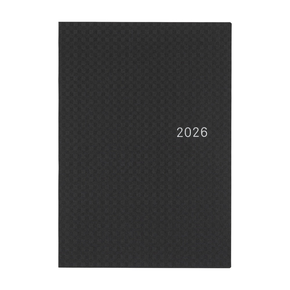 Hobonichi Techo 2026 A5 HON ENG - Paper Series: Black Gingham