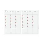 Hobonichi Techo 2026 A5 HON ENG - Paper Series: Black Gingham
