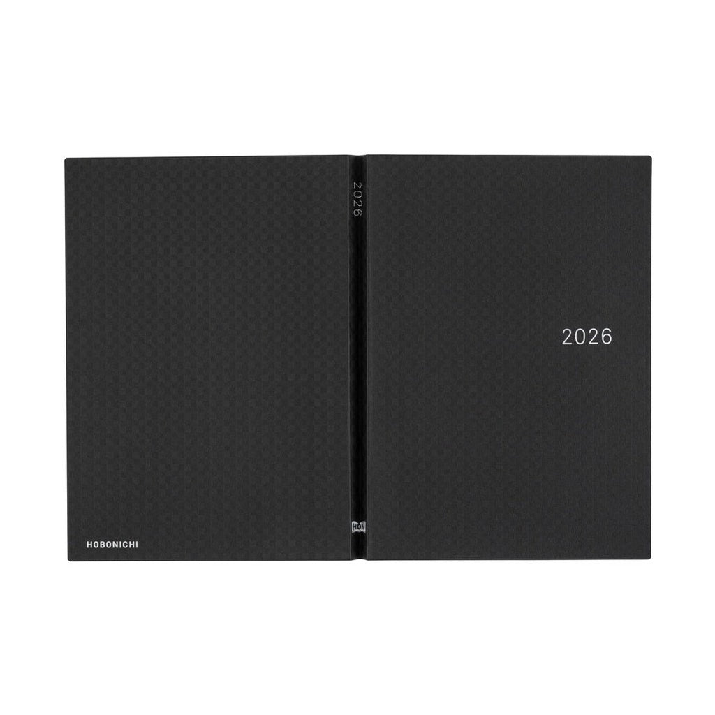 Hobonichi Techo 2026 A5 HON ENG - Paper Series: Black Gingham
