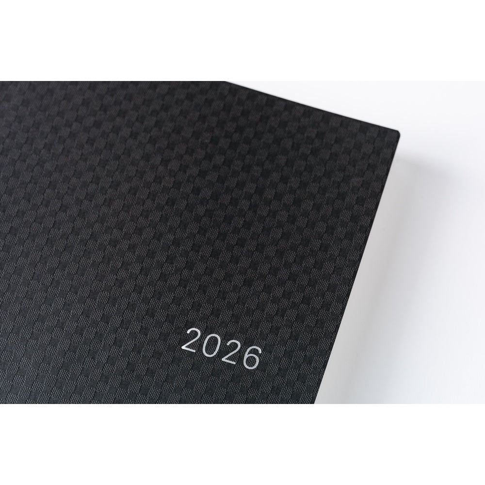 Hobonichi Techo 2026 A5 HON ENG - Paper Series: Black Gingham