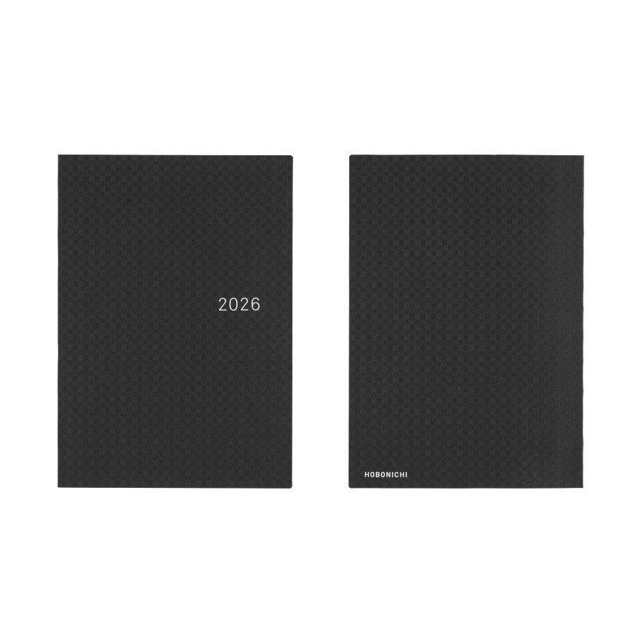 Hobonichi Techo 2026 A5 HON ENG - Paper Series: Black Gingham