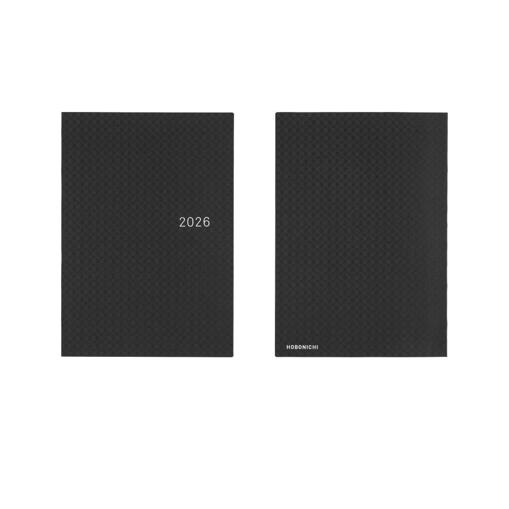 Hobonichi Techo 2026 A5 HON ENG - Paper Series: Black Gingham