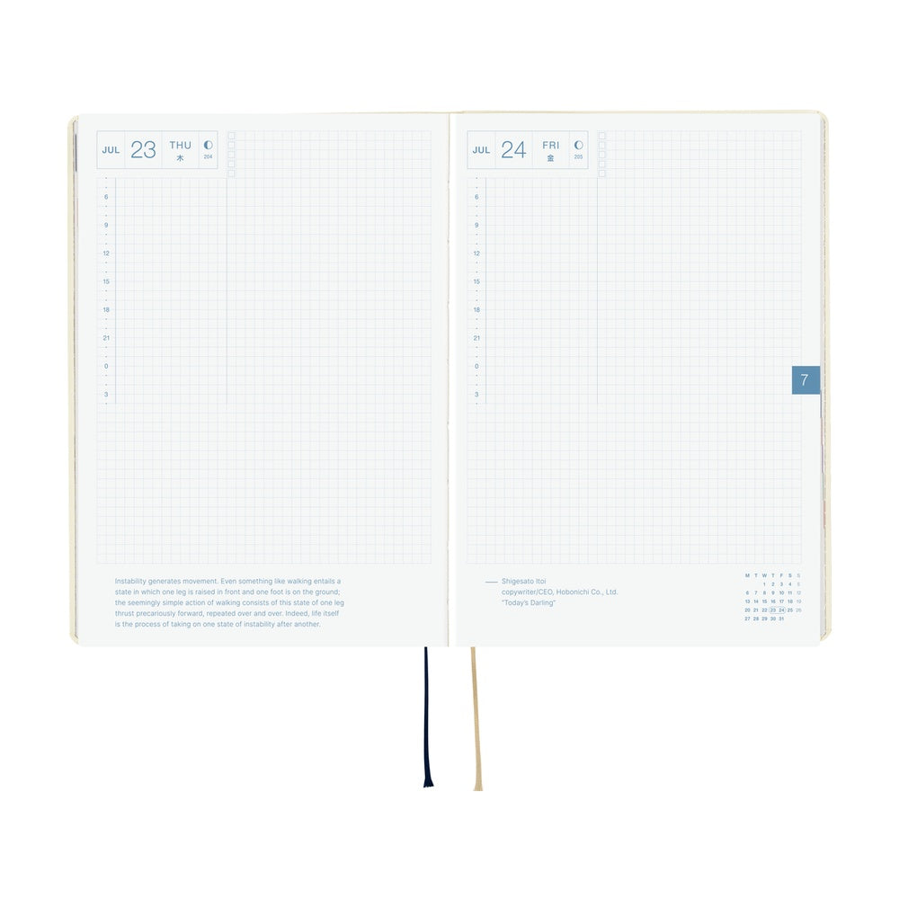 Hobonichi Techo 2026 A5 HON ENG - Slash Ivory