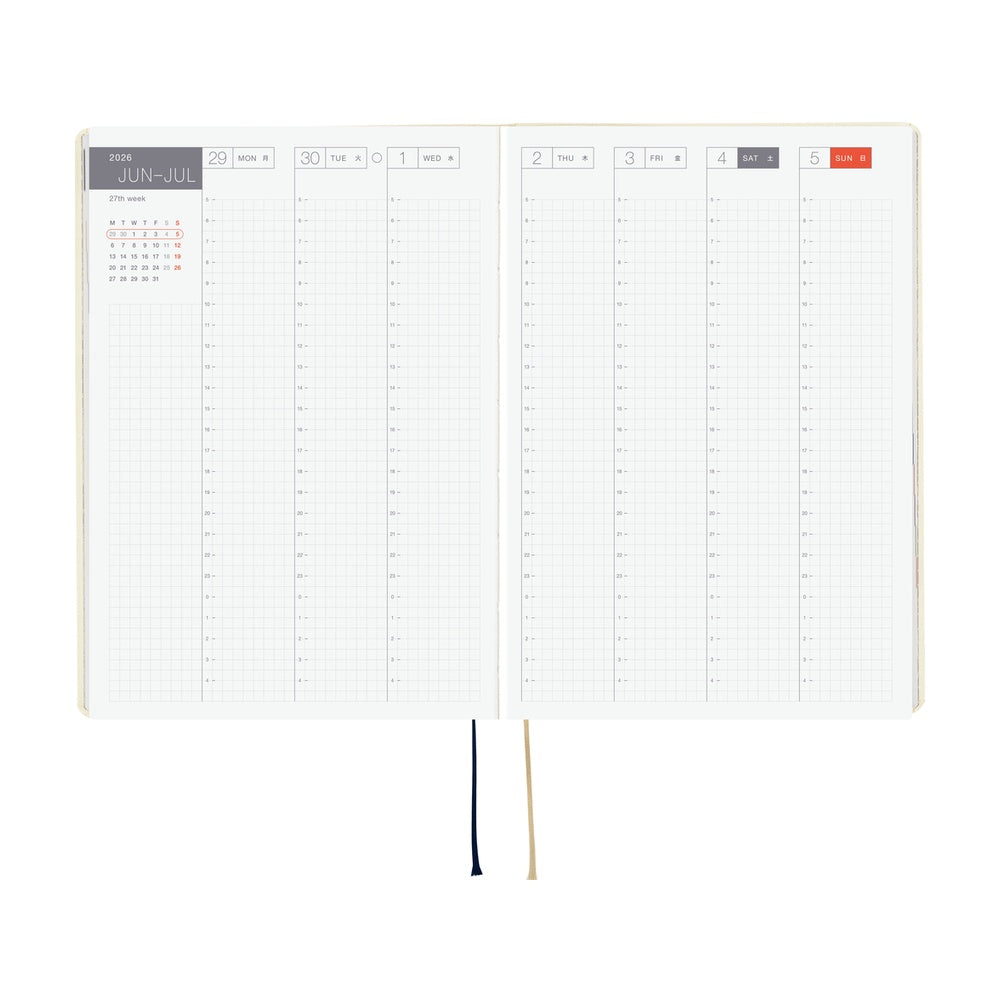 Hobonichi Techo 2026 A5 HON ENG - Slash Ivory