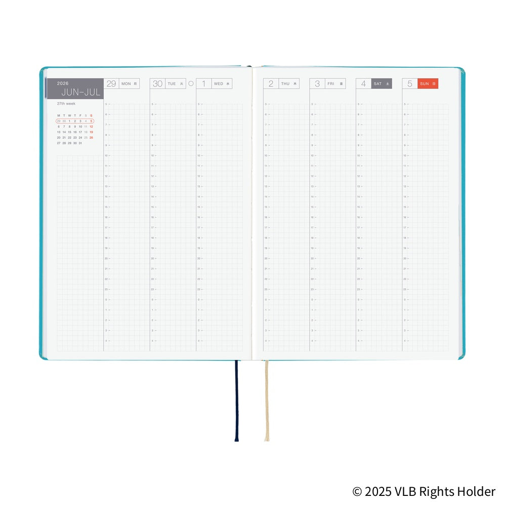 Hobonichi Techo 2026 A5 HON ENG - Virginia Lee Burton: The Little House